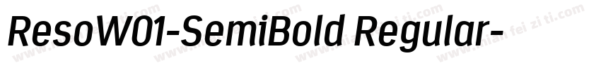 ResoW01-SemiBold Regular字体转换